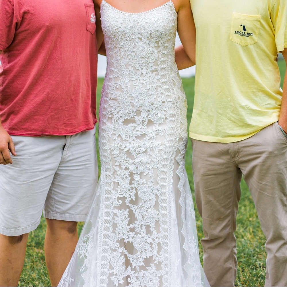 WEDDING OR PROM dress- worn once - Purchased at Lex’s of Carytown.